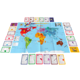 Koffer mit Weltreise-Spiel - wird gerade gespielt