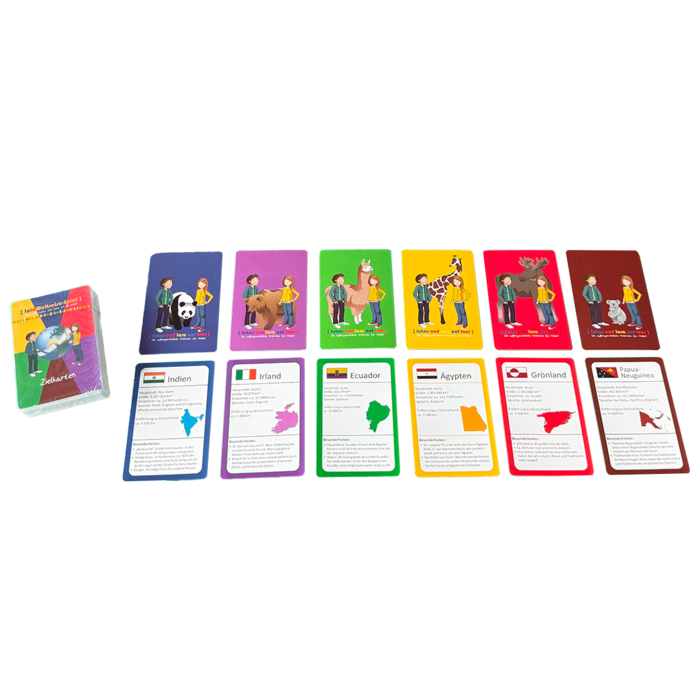 Koffer-Weltreise-Spiel - Zielkarten