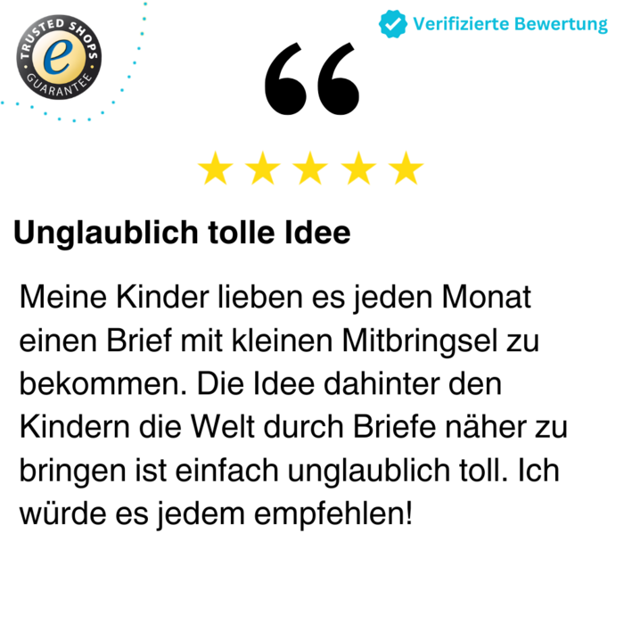 Bewertung unglaublich tolle Idee