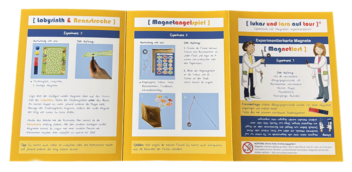 Experimentierkarte Magnete