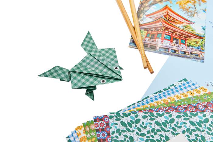 Origami-Frosch zum Basteln