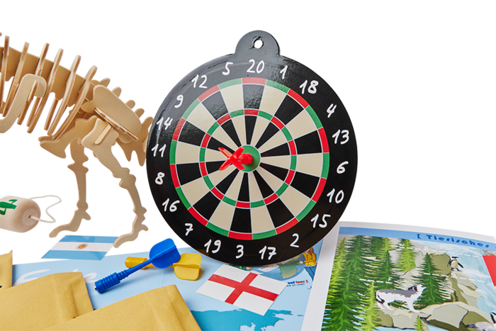 Weltreise 24 Monate Komplettpaket Dartscheibe