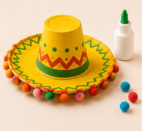 Sombrero wird verziert