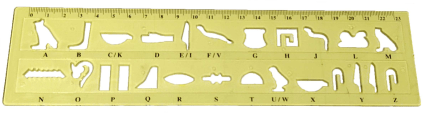 Hieroglyphen Lineal