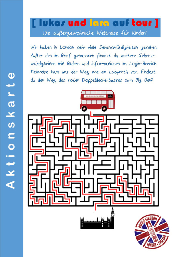 Lulatour England Aktionskarte