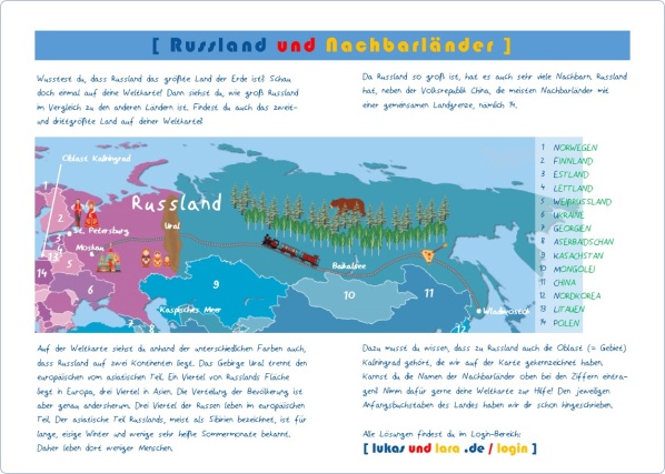 Lulatour Russland Aktionskarte